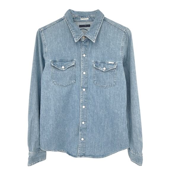 MOTHER The Honey Button-up Shirt in Take a Trip With Me M - Picture 1 of 12